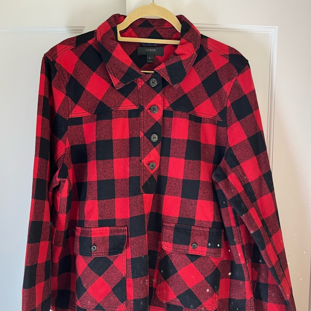 J. Crew Woolen Pullover Shacket, Size XL